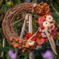 Dekorativ ring mini vinrankekrans naturlig Ø15cm 6 stk DIY-dekorasjon | Floristik24.no