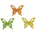 Floristik24 Dekorative sommerfugler farget 4cm 90p