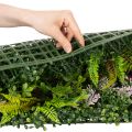 Kunstig plantevegg 100 x 55 cm vertikal grønnsak | Floristik24.no