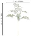 Kunstig gren av Senecio (ragurt), intrikat laget, 45 cm, 3 stk. | Floristik24.no