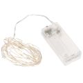 Floristik24 LED-lyslenke for innendørs bruk, batteridrevet, varmhvit, 30 LED-lys, 3 m, 6 stk.