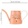 Dekorative vannkanner i metall, oransje løvetanndesign, telysholdere, 12 cm, 2 stk. | Floristik24.no