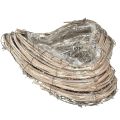 Plantehjerte rottingranker naturhvit 20cmx24cmx6cm 2stk | Floristik24.no