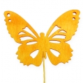 Floristik24 Dekorative sommerfugler på en wire 3-farget 8cm 18stk