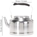 Vintage dekorativ tekanne/plantepotte, metall med sink-look, Ø19 cm H15 cm | Floristik24.no
