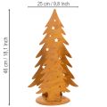 Juletrelykt, metalldekorasjon i rustikk utførelse, jul H46 cm B25,5 cm | Floristik24.no